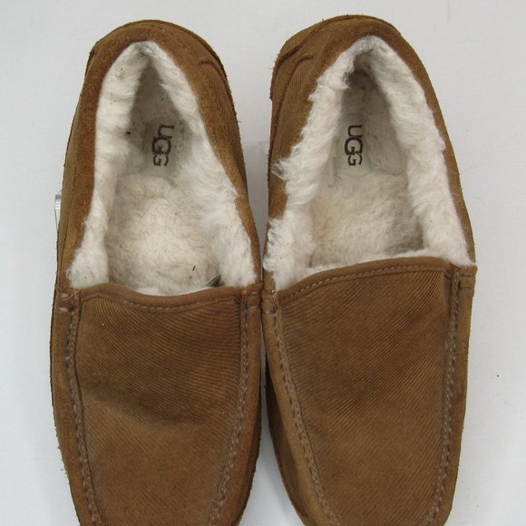 UGG Ascot Corduroy & Suede Driver Venetian Slipper Men's Size 8 - Picture 3 of 11